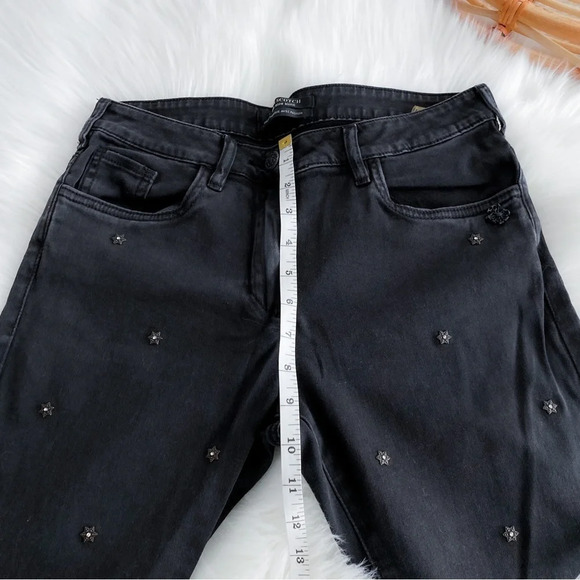 Scotch and Soda Petit Ami Slim Boyfriend Jeans Star Jewel Bling Gray Black 25 - Picture 11 of 14